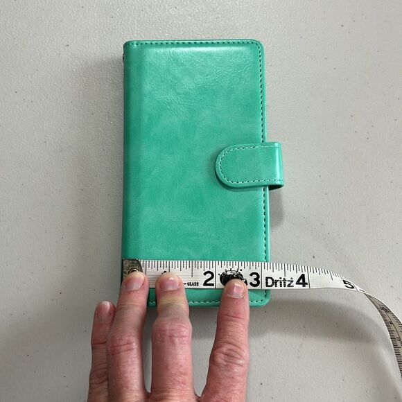 Galaxy Note 10 Wallet Wristlet Phone Holder With Credit Card  ID Holder Teal NWT - Picture 8 of 8
